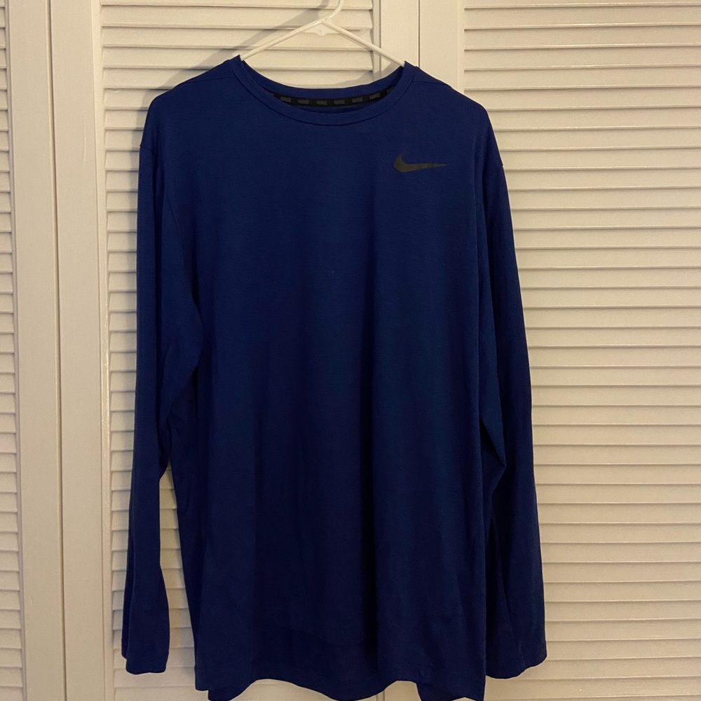Nike Drifit blue long sleeve